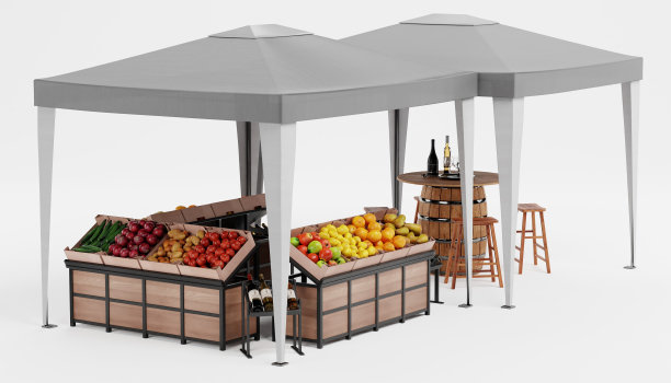 现实的3D渲染公平的立场图片下载