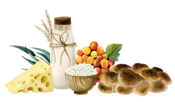 水彩沙布特节乡村风情贺卡或banner图片下载