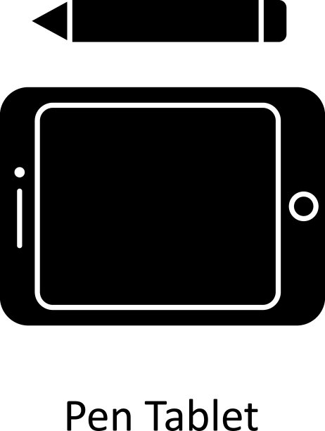 笔平板固体图标简单库存病图片下载