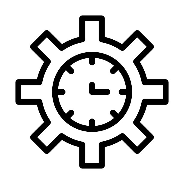 时间优化粗线图标的个人图片下载