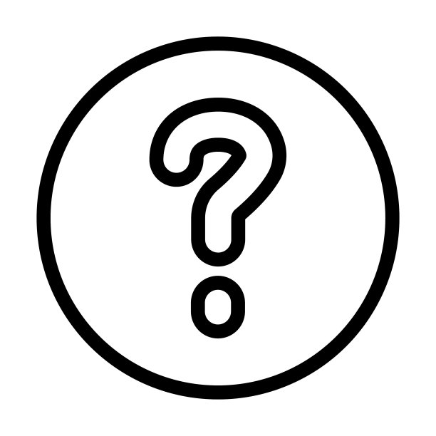 个人及商业用途的粗线帮助图标图片下载