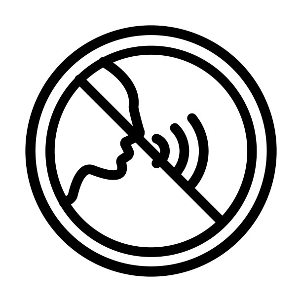 个人使用的安静粗线条图标图片下载