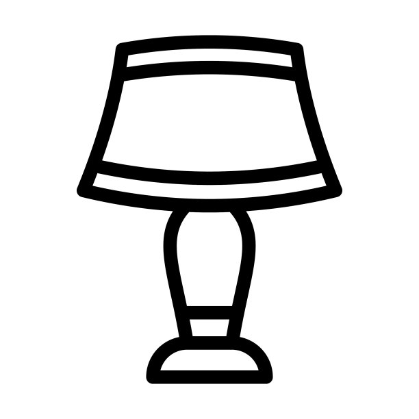 台灯粗线图标适合个人和图片下载