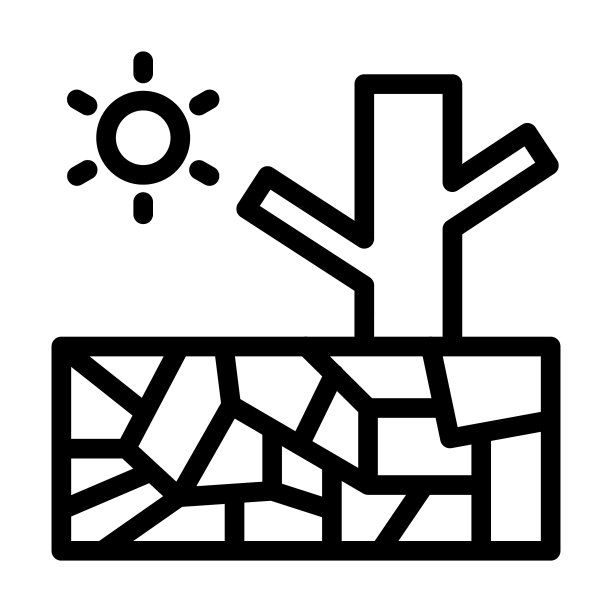 干旱粗线图标的个人和图片下载