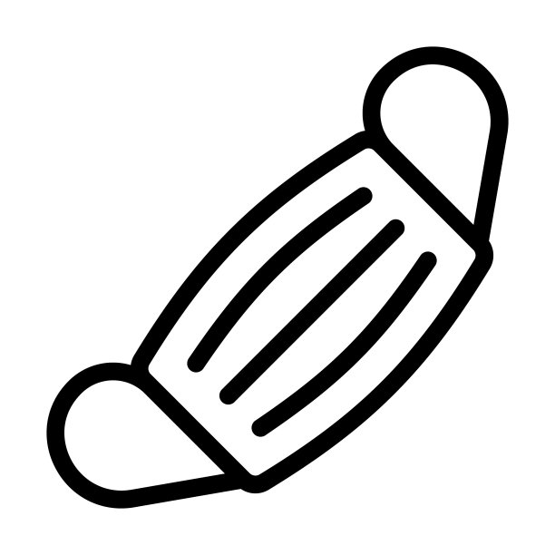 个人和商业用途的面具粗线条图标图片下载
