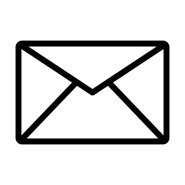 个人和商业用途的电子邮件粗线条图标图片下载