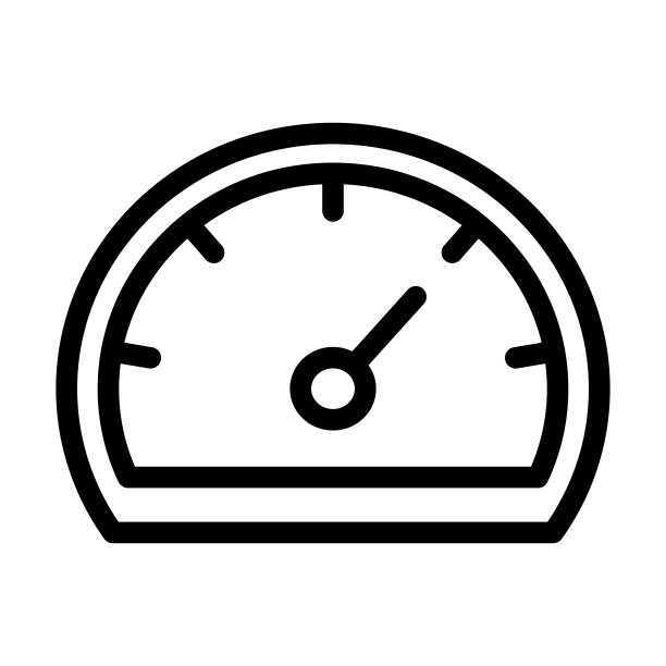 个人用途速度计粗线条图标图片下载
