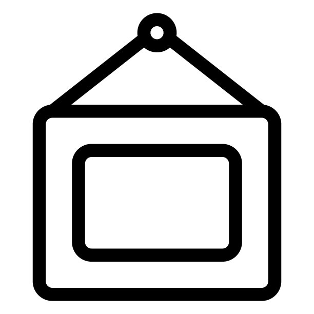 挂在墙上的老式相框图片下载