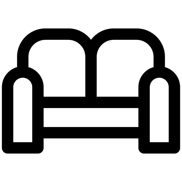 沙发舒适的坐垫与侧和背图片下载