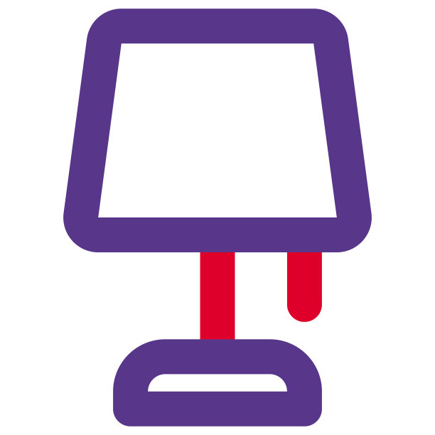 带有灯罩的经典风格台灯图片下载