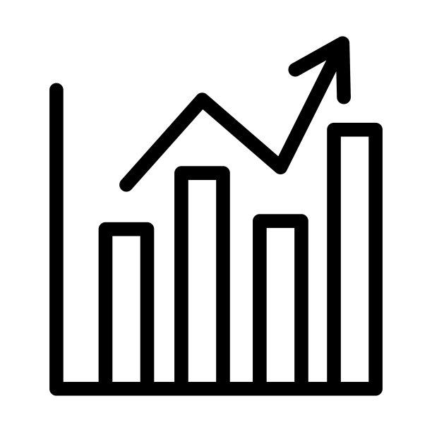 个人和商业用途的图表粗线图标图片下载