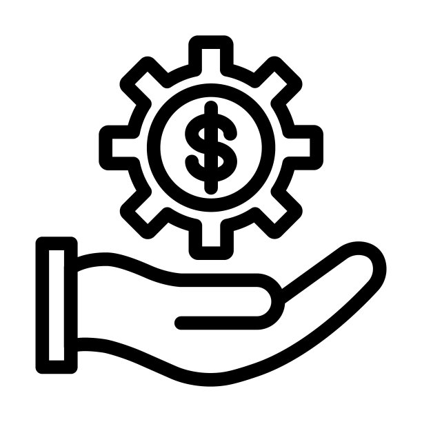 个人现金管理粗线条图标图片下载