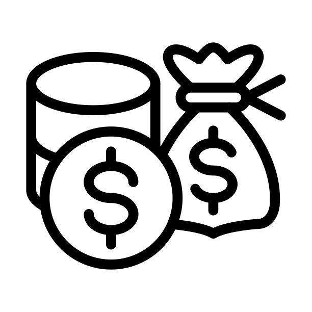 个人预算粗线条图标图片下载