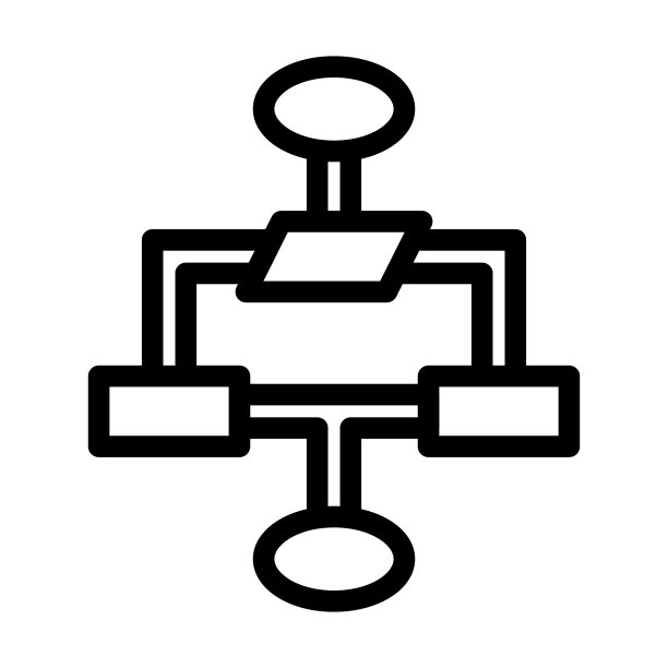 流程图粗线条图标图片下载