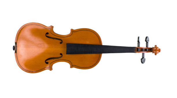 小提琴没有弦孤立在白色背景图片下载