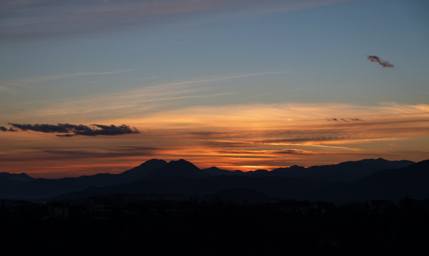 意大利莫利塞壮观的日落照片图片下载