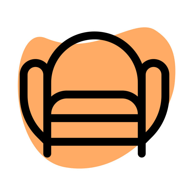 舒适的俱乐部沙发与一个翼背图片下载