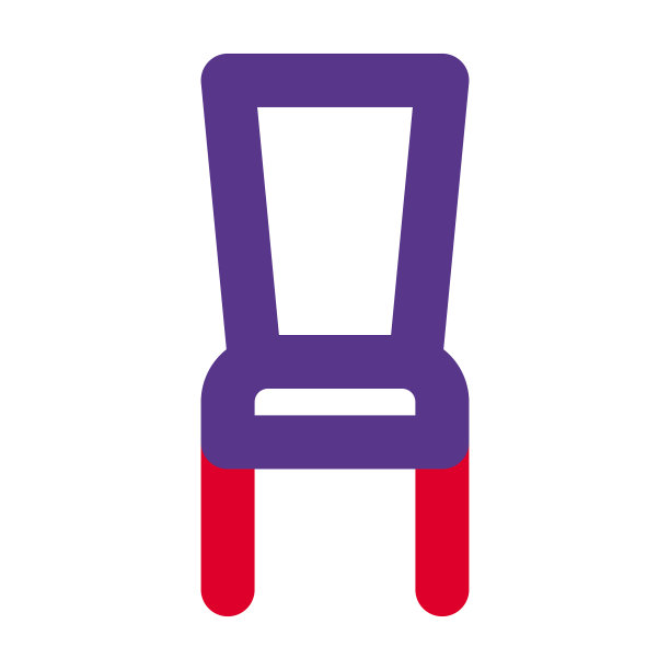 带靠背的现代餐椅图片下载