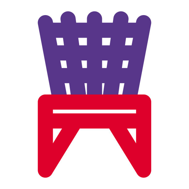 手工制作的复古设计打结椅图片下载