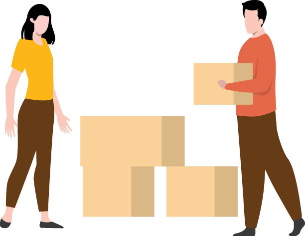 那个男孩手里拿着一个包裹。图片下载