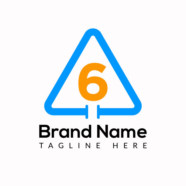 管道模板上6个字母。水喉标志设计概念图片下载