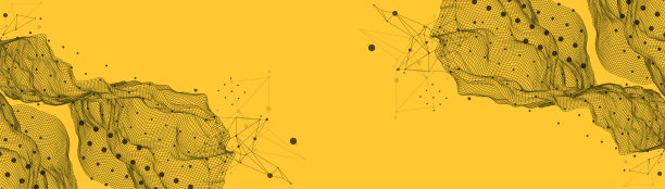 抽象的波浪是用框架风格制作的。科技演示模板。图片下载