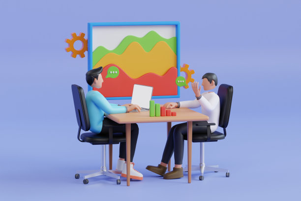 财务顾问3d插图。金融代理，理财顾问。会计咨询，网上会计专家理财规划服务图片下载