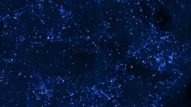 优雅的发光蓝色光纤环路背景图片下载