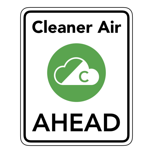 前方空气洁净区交通标志说明图片下载