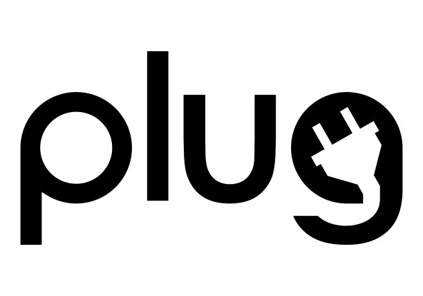 创意“插头”矢量标志。印刷“插头”符号图标。图片下载