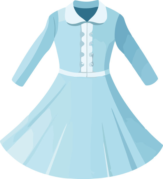 时尚的女性服装，优雅的蓝色图片下载