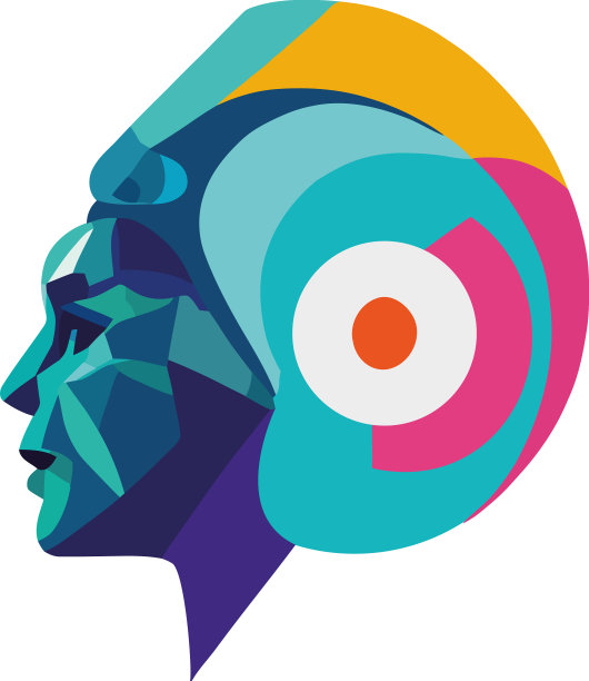 几何形状创造未来的轮廓设计图片下载