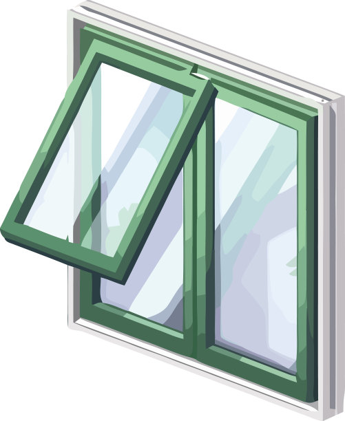 现代玻璃窗框，体现自然优雅图片下载