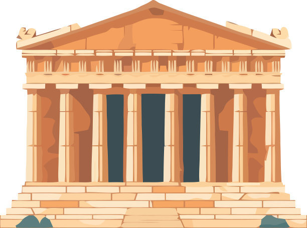 古典希腊建筑是历史的象征图片下载