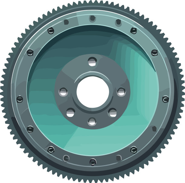 金属圈在重型机械上转动图片下载
