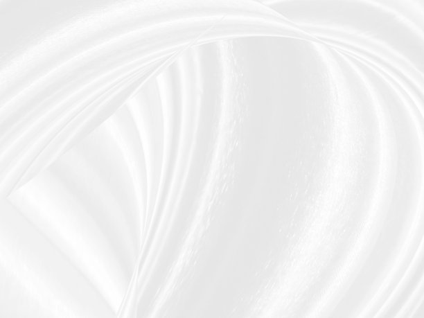 干净的织物编织美观柔软抽象流畅的曲线形状装饰时尚纺织品白色背景图片下载