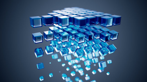 抽象立方体连接图片下载