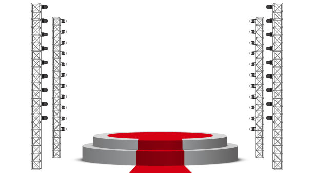 红色的阶段图片下载