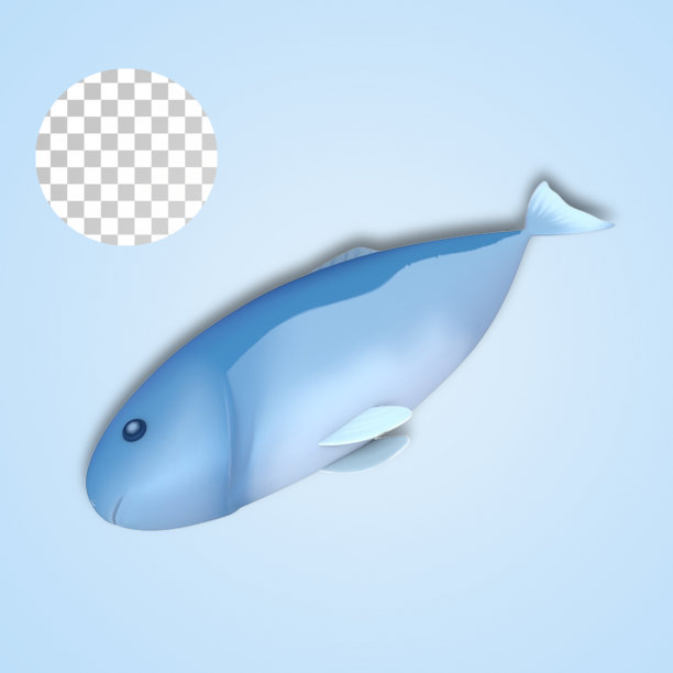 生蓝鱼静物海洋概念。图片下载