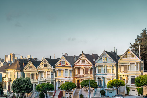 加州旧金山彩绘女士之家图片下载