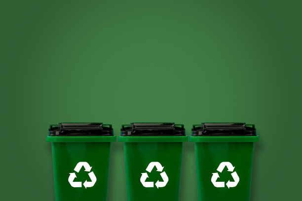 用于塑料、生态玻璃、纸张复印空间，绿色背景图片下载