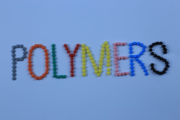 高分子颗粒是性状。聚合物词云概念。图片下载