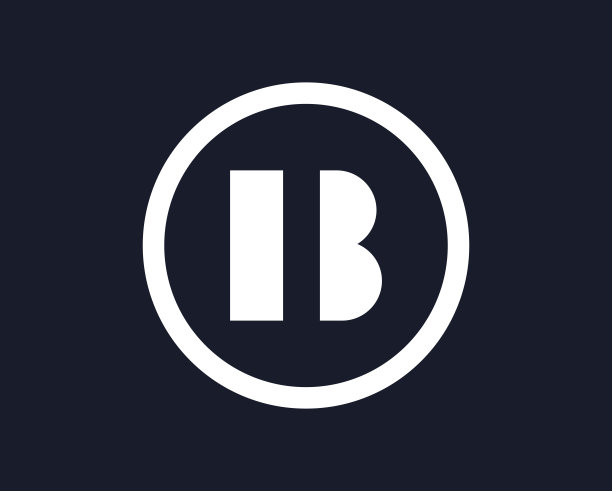 B字母标志设计采用圆形设计图片下载