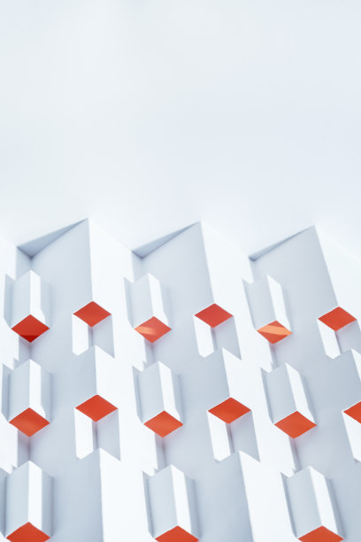 抽象几何背景。折叠纸的质感。剪纸艺术文书工作。图片下载