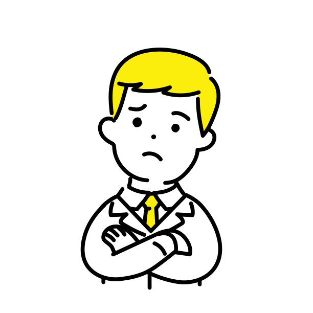 萌人插画系列_男工程师_思考图片下载