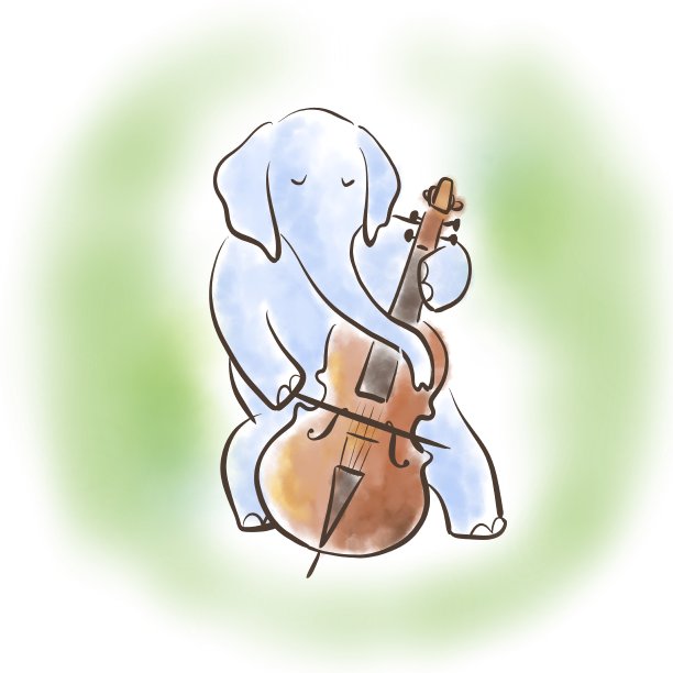 大象和大提琴1图片下载