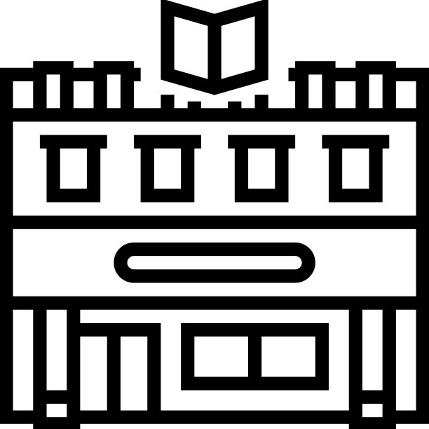 读书会商店线图标图片下载