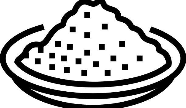 咖喱食品香草线图标图片下载