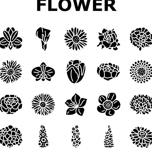 花春天花开花图标集图片下载