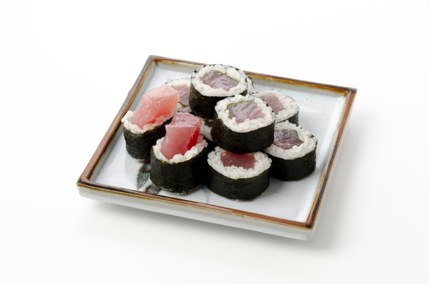 日本料理，Shiso Tekka-maki，金枪鱼卷寿司，图片下载